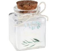 bougie pot verre liège baptême feuillage or 4x6cm - générique 000837300000010 Vert G