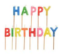 Bougie pour gâteau d'anniversaire 'Happy Birthday'