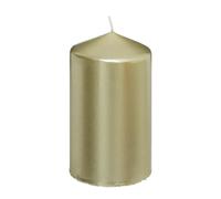 Bougie Ronde Déco Satin 12cm Or