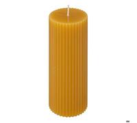 Bougie ronde ""Demi"" 230g jaune moutarde - Atmosphera Créateur d'intérieur