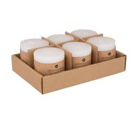 Bougie ronde OLIA Ø 6,7 cm Blanc