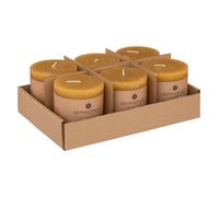 Bougie ronde OLIA Ø 6,7 cm Jaune