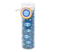 Bougie rose blanche œil qui voit tous les yeux | Bougie tube mystique | Durée de combustion de 55 heures | Cadeau parfumé céleste | Décoration spirituelle