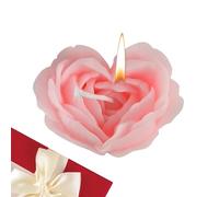 Bougie rose pour la Saint-Valentin, bougie parfumée pour la Saint-Valentin | Bougies parfumées en forme de rose | Bougies esthétiques fines pour femme, petite amie, mère, épouse, Saint-Valentin