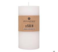 Bougie rustique ""Olia"" blanc 445g - Atmosphera Créateur d'intérieur