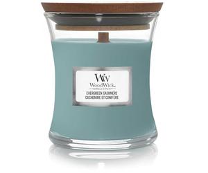Bougie sablier Hourglass Mini Jar Evergreen Cashere WooDWICK