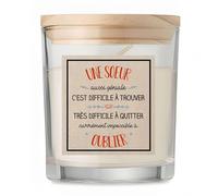 Bougie Soeur aussi Géniale | Candle | Idée Cadeau Frangine Original Anniversaire Fête Famille Amour Noël