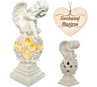 Bougie solaire LED Ange pour sœur - Jardin/tombe