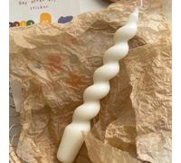 Bougie spirale française en cire, parfaite pour la décoration intérieure de la chambre et de la table à manger pendant Halloween, l'automne, les fêtes de Noël, l'hiver, les fêtes et les cadeaux Taille