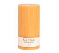 Bougie striée parfumée jaune H18, 1000g 9x18x9cm Jaune