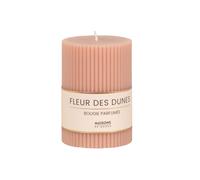 Bougie striée parfumée rose H10, 340g 7x10x7cm Rose