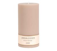 Bougie striée parfumée taupe H18, 1000g 9x18x9cm Taupe
