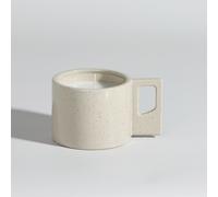 Bougie tasse parfumée en céramique beige 12.5x7x9.5cm Beige