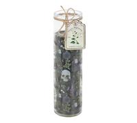 Bougie tube de morelle mortelle plantes toxiques - Bougie en verre gothique - Durée de combustion de 70 heures - Design mystérieux pour décoration d'intérieur