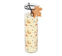 Bougie tube d'épices citrouille magique d'automne, parfum citrouille chaud, durée de combustion de 50 heures, motif lune de récolte, idéal pour décoration d'automne et cadeau