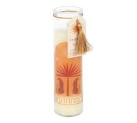 Bougie tube en bois de santal et Oud - Parfum riche en bois de santal et d'oud, design élégant imprimé léopard, 50 heures de combustion, végétalien et respectueux de l'environnement, idéale pour créer
