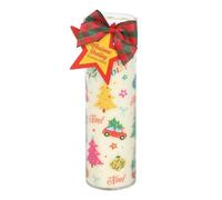 Bougie tube parfumée au pudding de Noël nostalgique - Parfum doux et chaud avec 70 heures de combustion et design réutilisable pour la joie des fêtes