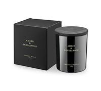 Bougie végétale Amber & Sandalwood dans verre premium