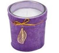 Bougie verrine parfumée - Boudoir gold - D 7,7 cm x H 8 cm - Violet Violet G