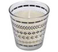 Bougie verrine parfumée - Ethnic Folk - D 6,5 cm x H 6,5 cm - Blanc Blanc G
