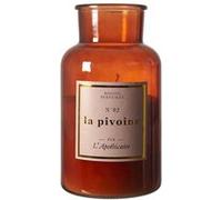 Bougie XXL en verre marron parfum pivoine (H25cm) - - ALTOBUY Marron G