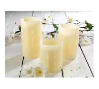 Bougies à LED - BRITESTA - 3 bougies - Cire véritable - Télécommande - Minuteur 4/8h