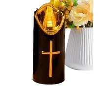 Bougies à piles Lumières funéraires à piles | Bougie d'ambiance électrique LED pour jardin, chambre à coucher, salon, table extérieure, chemin, maison, église, enseignes