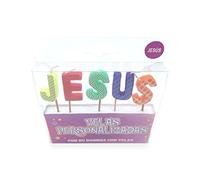 Bougies avec nom pour fête et anniversaire (Jésus)