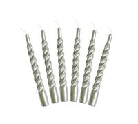 Bougies avec un Twist®, Fabriqué en Italie, 25 Couleurs Disponibles, Bougies de Dîner, Bougies Torses à Combustion Longue Durée 5 Heures, Bougies Coniques, Laquées, Coffret Cadeau de Bougies Non