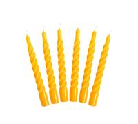 Bougies avec un Twist®, Fabriquées en Italie, 25 Couleurs Disponibles, Bougies de Dîner, Bougies Torses à Combustion Longue Durée 5 Heures, Bougies Coniques, Laquées, Ensemble Cadeau de Bougies Non