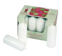 Bougies Blanche A Decorer - Lot De 12 G