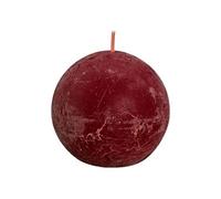Bolsius Bougies Boule Shine Rouge Velours