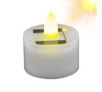 Bougies chauffe-plat à énergie solaire,bougies chauffe-plat à énergie solaire,Bougies chauffe-plat LED réutilisables - Fausses bougies chauffe-plat pour usage intérieur, bougie d'extérieur étanche, sc