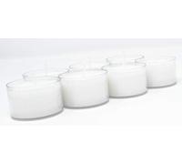 Bougies chauffe-plat en cire de colza de haute qualité dans une tasse transparente avec une durée de combustion de 4 ou 7-8 heures avec cire blanche pure sans parfum et de non toxique