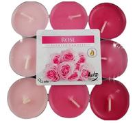 Bougies Chauffe-Plat - Senteur Rose - 18 unités - Intérieur
