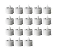 Bougies Chauffe-Plat Solaires à LED Sans Flamme pour Extérieur, Étanches, Rechargeables, pour Décoration de Jardin et de Maison A