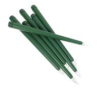 Bougies Coniques LED Vertes à Piles sans Flamme, Lot de 6 | Bougies sans Feu, PP et Led, Lumière Chaude, pour Fêtes, Chandeliers et Comptoir, 2 Piles Aaa