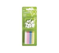 bougies d'anniversaire 6,3 cm 4-Couleurs 36 pièces