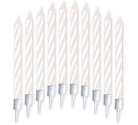 Retrò Bougies d'anniversaire magiques – Elles se rallument – Blister de 10, 5 cm
