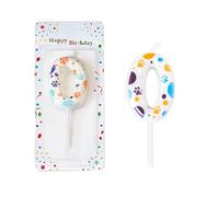 Bougies D'anniversaire pour 0 ans | Bougie Numéro | Bougies D'anniversaire en Forme de Patte de Chien | Bougies d'anniversaire Numéro | 3D Bougie Chiffre | Bougies Gâteau Topper Decoration