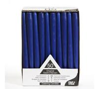 Papstar 17965 Lot de 50 Bougies Diamètre 2,2 x 25 cm Bleu foncé