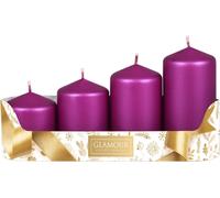 Bougies de l'Avent Nohel Garden TIERCE d5x6/7,5/9/10,5cm/4pcs