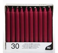 Bougies de table - PAP STAR - Bordeaux - Ø 2,15 cm - 19,6 cm - 1 bougie