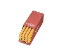 Bolsius - Rustik Bougies à tige - jaune ocre - Longueur : 13 heures - Sans parfum - Lot de 16