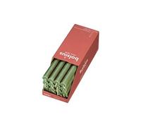 Bougies de table Shine 16 pcs 27 cm Vert olive