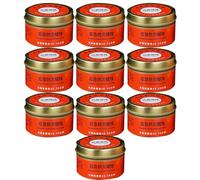 Bougies D'urgence En Vrac, Lot de 10 Bougies De Survie À Longue Durée De Combustion (26 À 30 Heures), Bougie De Survie Inodores En Boîte Métallique, Bougie D'urgence Pour Les Secours En Cas