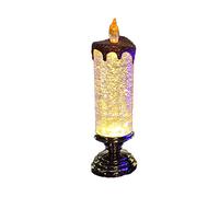 Bougies Électroniques Led De Noël Avec Paillettes, Rechargeables Par Usb, Bougies Sans Flamme À Couleur Changeante Pour Les Fêtes De Noël, Les Vacances Et La Décoration Intérieure. (Gold)
