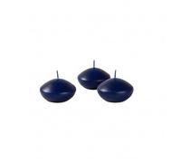 Bougies flottantes diamètre 4,5 cm hauteur 2,7 cm - 20 pièces - Couleur bleu nuit - Cereria Di Giorgio