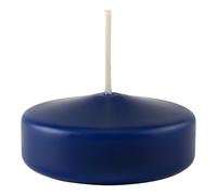 Bougies flottantes grandes, diamètre 7 Cm, 12 pièces - Bleu Nuit