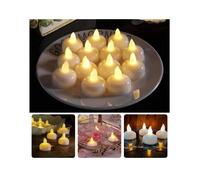 Bougies flottantes LED de luxe - Bougie flottante - Coffret de 12 bougies flottantes électriques - Étanche